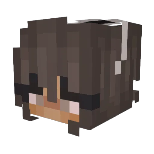 M1kY28 Minecraft avatar head, 3D render
