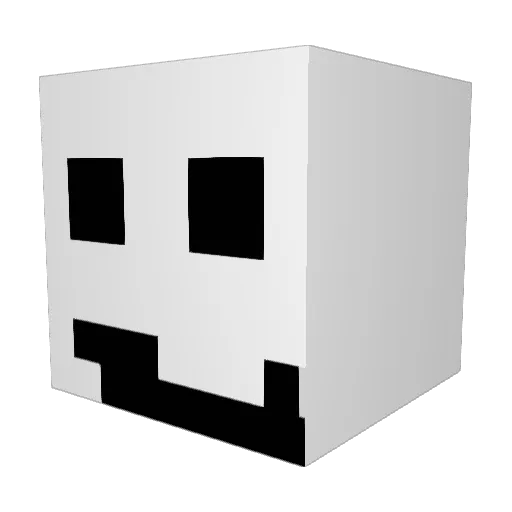 M1ke8 Minecraft avatar head, 3D render