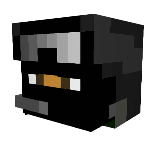 M1keSharp Minecraft avatar head, 3D render