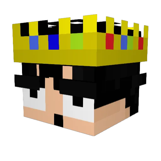 M1keh_ Minecraft avatar head, 3D render