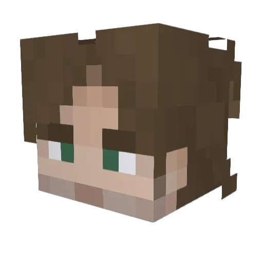 M1kse Minecraft avatar head, 3D render