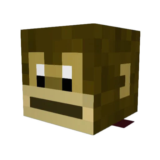 M1l4n3s4 Minecraft avatar head, 3D render