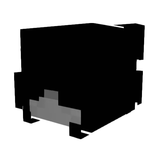 M1lfChan Minecraft avatar head, 3D render