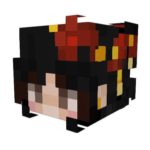 M1lkPudding Minecraft avatar head, 3D render