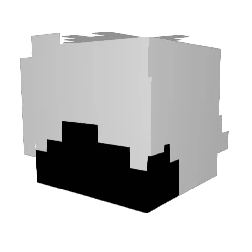 M1lkyXD Minecraft avatar head, 3D render