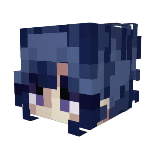M1lkywayz Minecraft avatar head, 3D render
