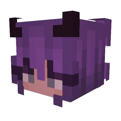 M1lllky Minecraft avatar head, 3D render