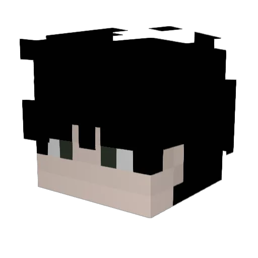M1nato01 Minecraft avatar head, 3D render