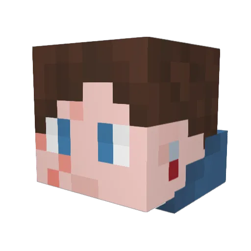 M1nd_Ser Minecraft avatar head, 3D render