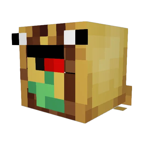 M1niCh1mi Minecraft avatar head, 3D render