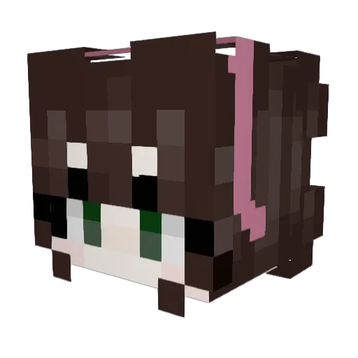 M1niHere Minecraft avatar head, 3D render