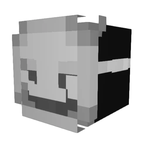 M1nnieMouse Minecraft avatar head, 3D render