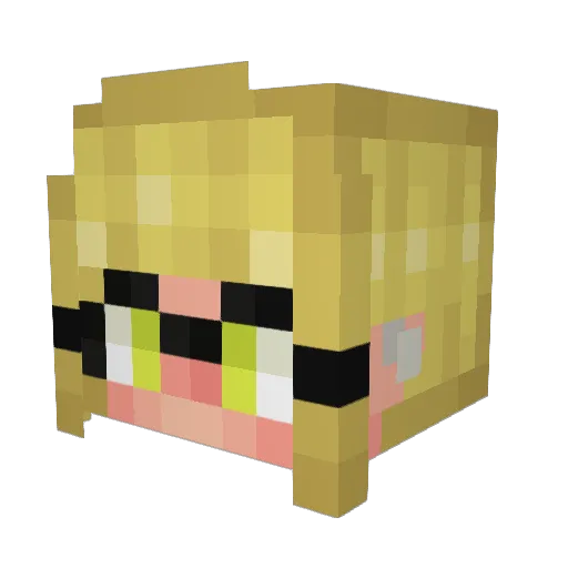 M1ntyM0nty Minecraft avatar head, 3D render