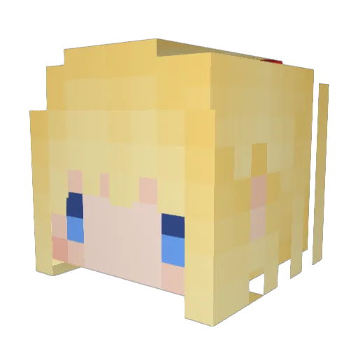 M1oLys Minecraft avatar head, 3D render