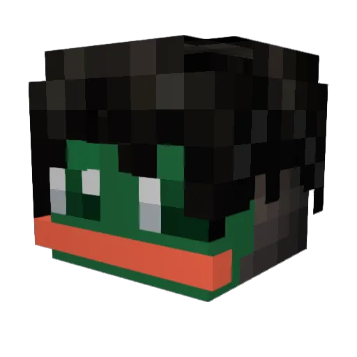 M1rK007 Minecraft avatar head, 3D render