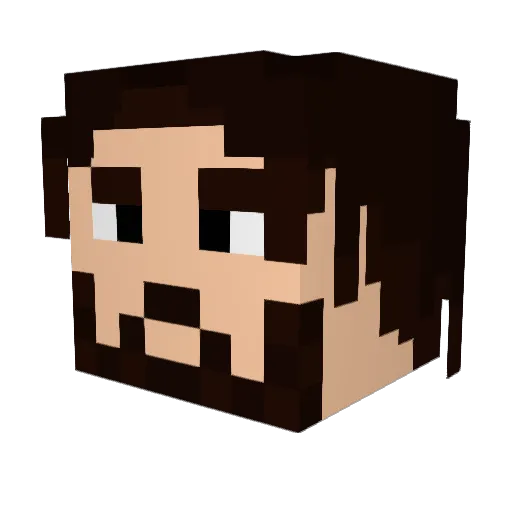 M1rKz2020 Minecraft avatar head, 3D render