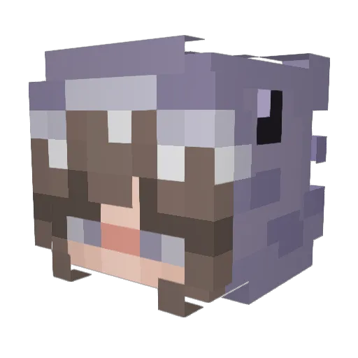 M1sfitSoul Minecraft avatar head, 3D render