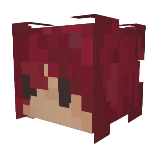 M1shroom_frog Minecraft avatar head, 3D render