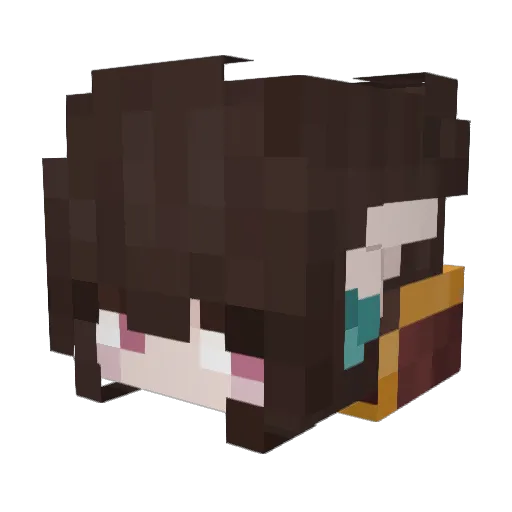 M1ss_R0se Minecraft avatar head, 3D render