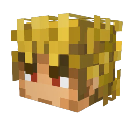 M1ssael Minecraft avatar head, 3D render