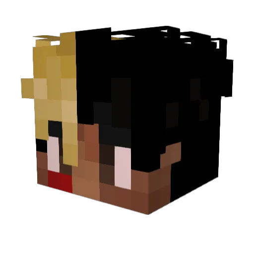 M1stJ Minecraft avatar head, 3D render