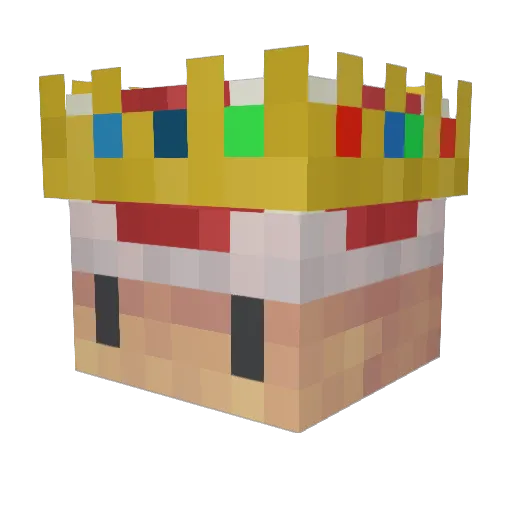 M1stakenCow Minecraft avatar head, 3D render