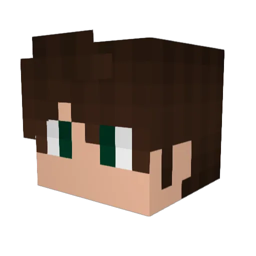 M1t1 Minecraft avatar head, 3D render