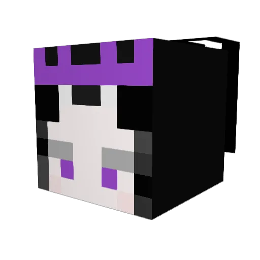 M1tang Minecraft avatar head, 3D render