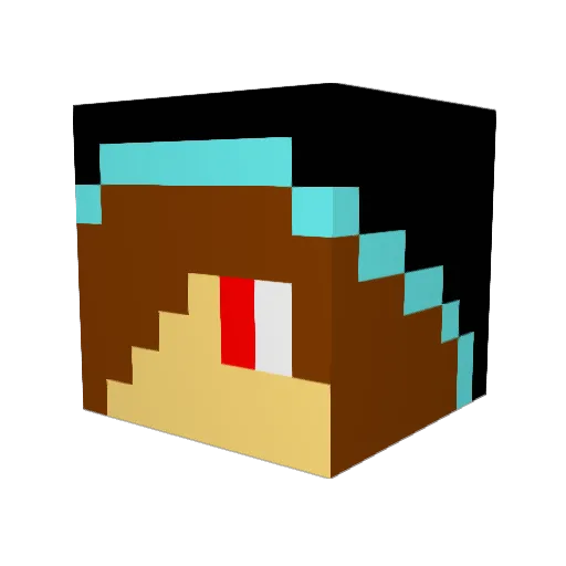 M1tchGaming Minecraft avatar head, 3D render