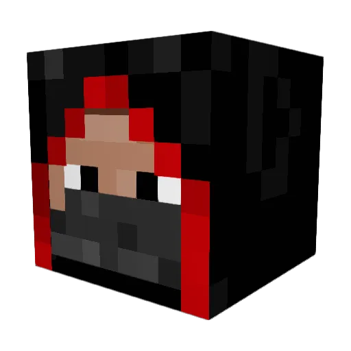 M1xed_x Minecraft avatar head, 3D render