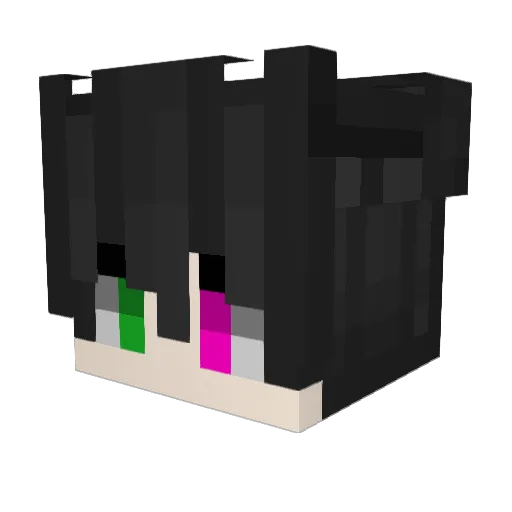 M1ychal Minecraft avatar head, 3D render