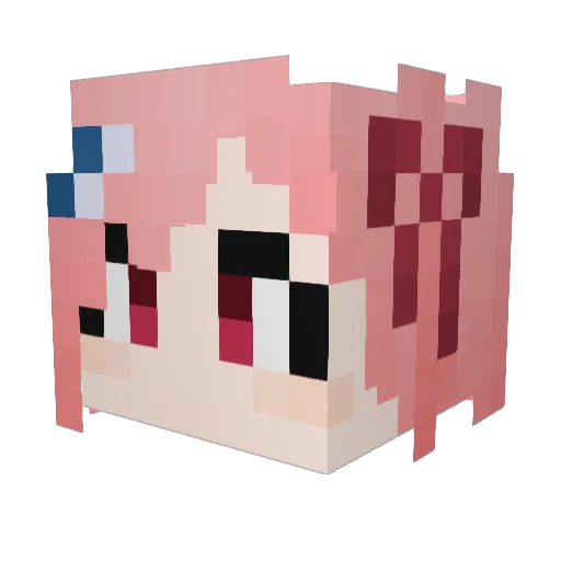 M20XG Minecraft avatar head, 3D render