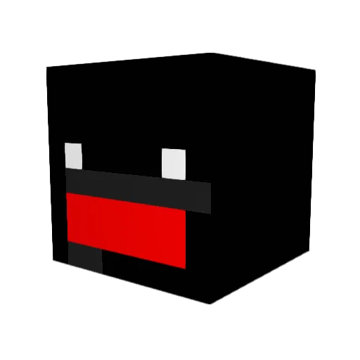 M2431 Minecraft avatar head, 3D render