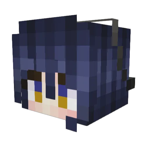 M277X Minecraft avatar head, 3D render