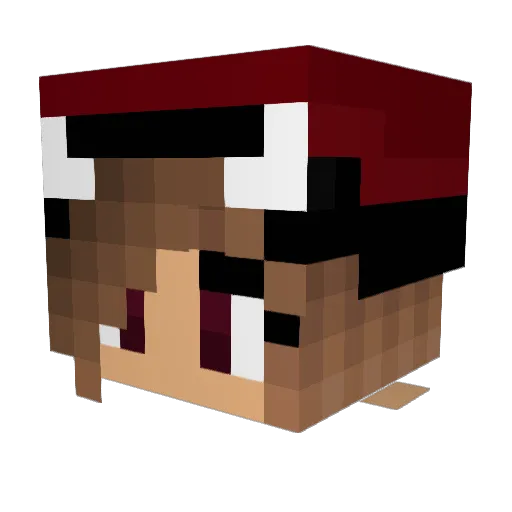 M2Kungen Minecraft avatar head, 3D render
