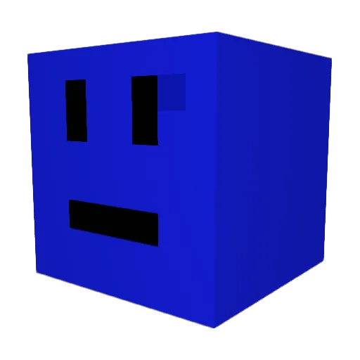 M2R3U5 Minecraft avatar head, 3D render