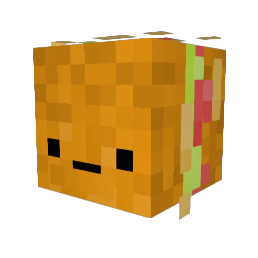 M2Too Minecraft avatar head, 3D render
