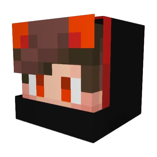 M2azal4l Minecraft avatar head, 3D render