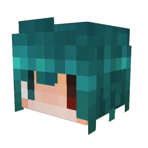 M2o6 Minecraft avatar head, 3D render