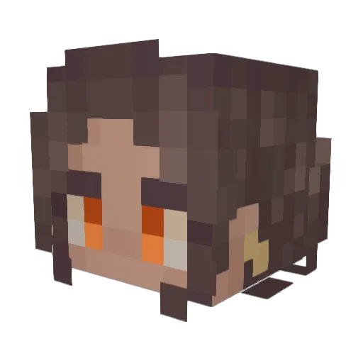 M2oatt Minecraft avatar head, 3D render