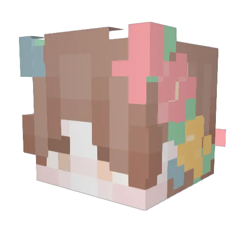 M2ybekit Minecraft avatar head, 3D render
