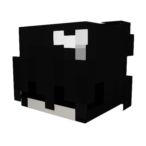 M34N1NG Minecraft avatar head, 3D render