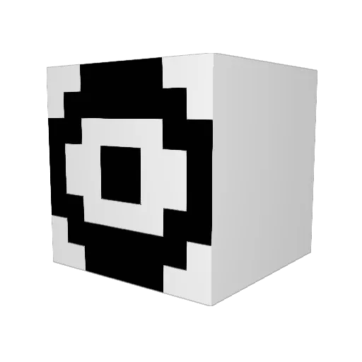 M34T8411 Minecraft avatar head, 3D render