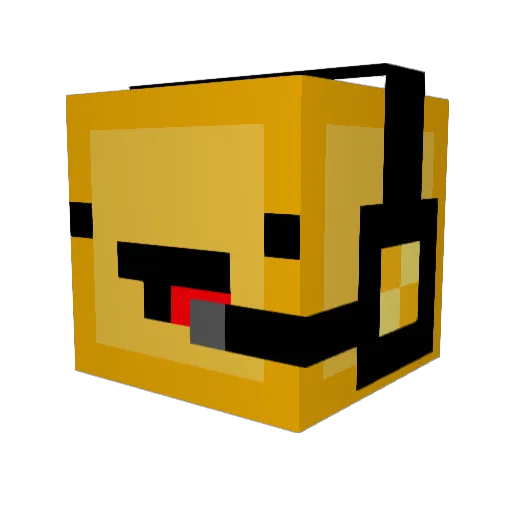 M3ANI Minecraft avatar head, 3D render