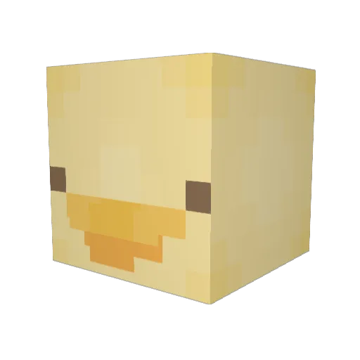 M3BDL Minecraft avatar head, 3D render