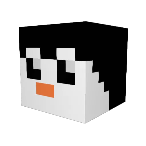 M3D14 Minecraft avatar head, 3D render