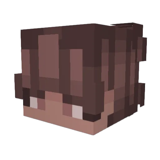 M3G4N123 Minecraft avatar head, 3D render