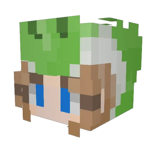 M3G4TR0N22 Minecraft avatar head, 3D render
