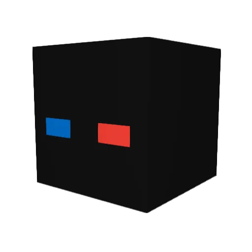 M3IIIIII Minecraft avatar head, 3D render