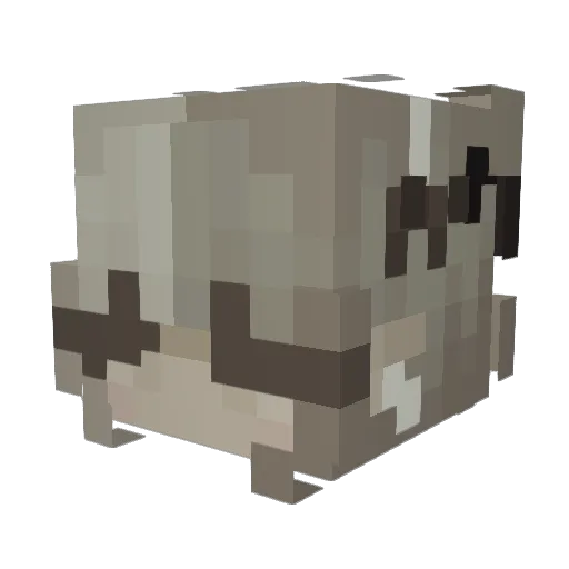 M3L00 Minecraft avatar head, 3D render